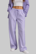 Purple Striped Pants