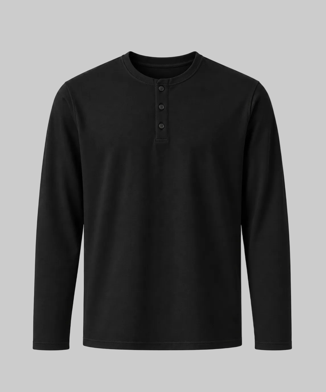 ESSAINT Henley Shirt in black