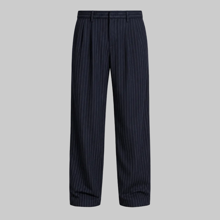 Pinstriped Navy