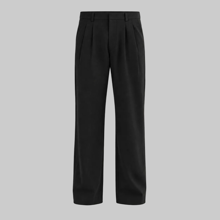 Essaint Tailored Black pants, front view
